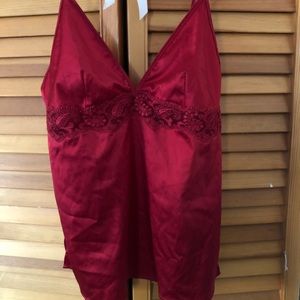 Lise Charmel Bordeaux Red camisole top size Small.